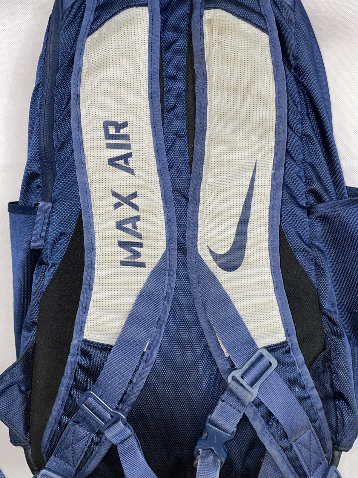 Nike Max Air Vapor Backpack Dark Blue Padded Air Straps 19” x 13” x 6” D4
