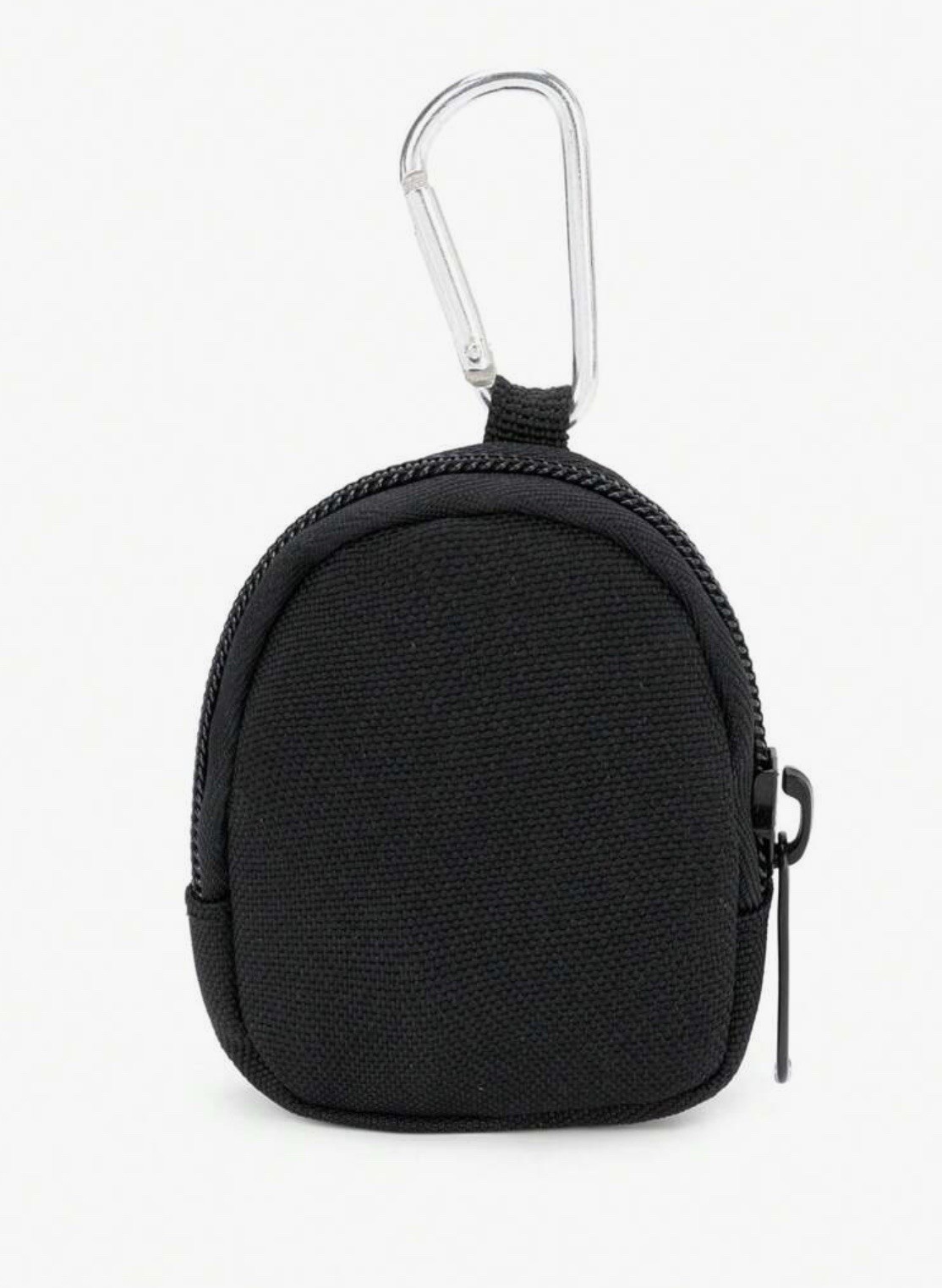 Mini Accessories Case Carabiner Clip Keychain – BLACK Bag