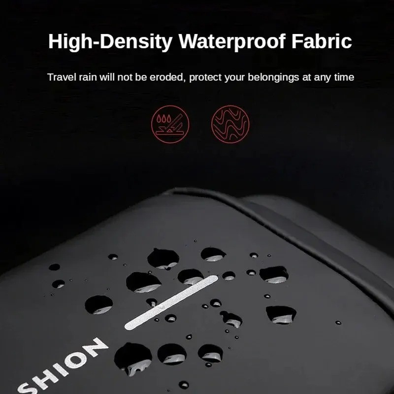 Men’s Sling Backpack Waterproof Anti-theft Shoulder Crossbody Chest Bag USB Port