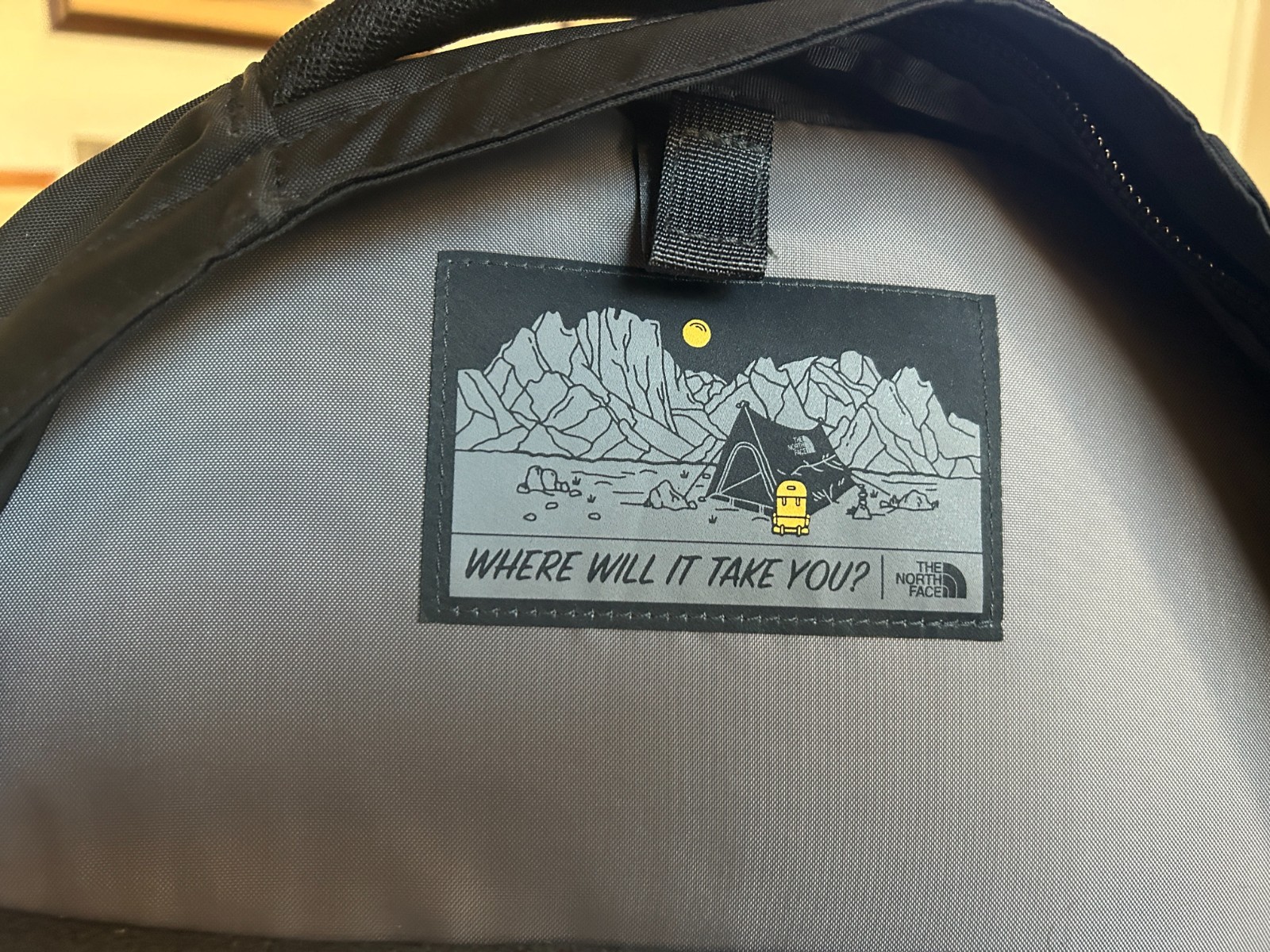 THE NORTH FACE Fall Line 28L Backpack Black with Company Logo
