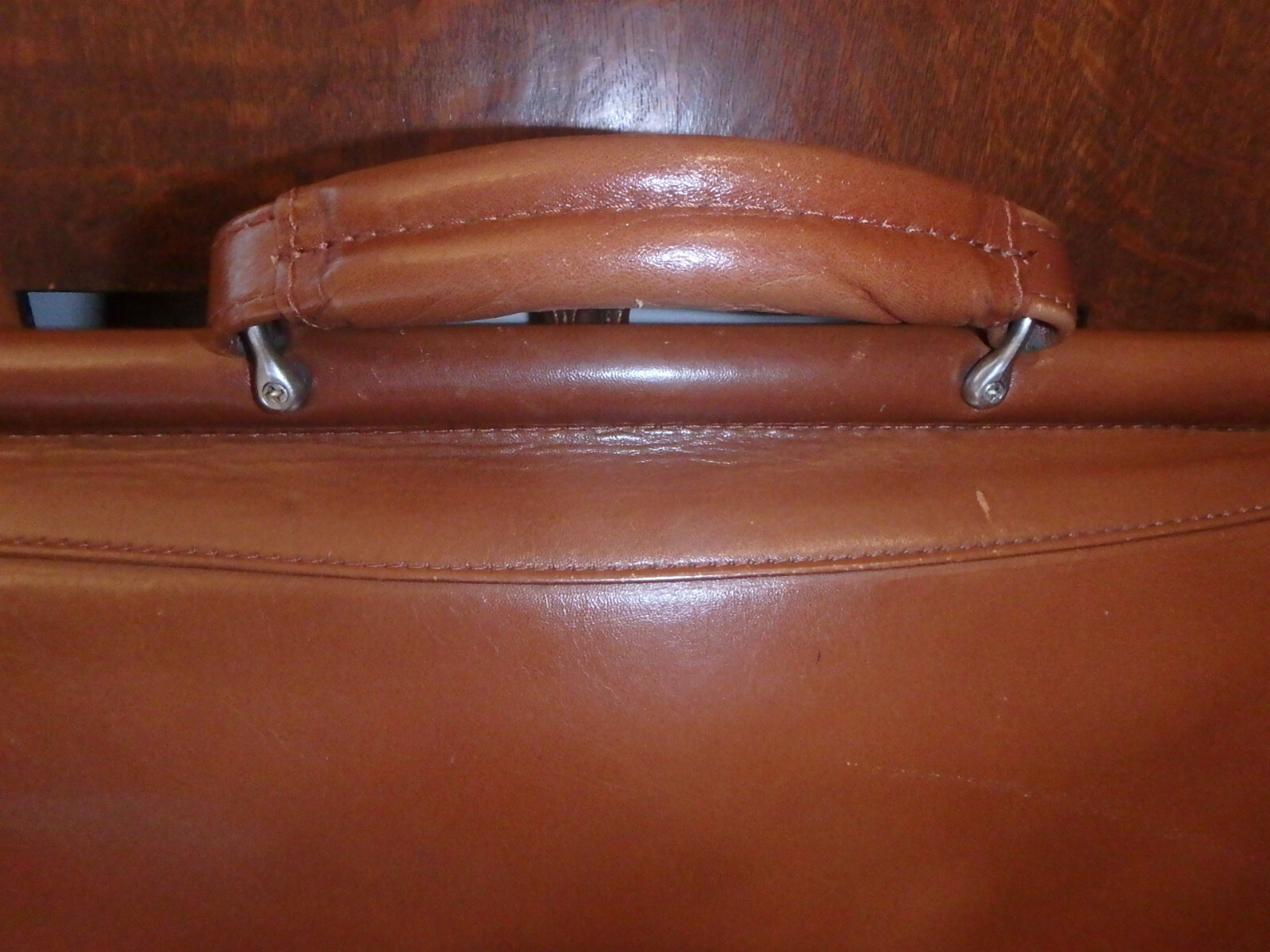 McKlein Briefcase British Tan Leather attache Padded Laptop Business Bag