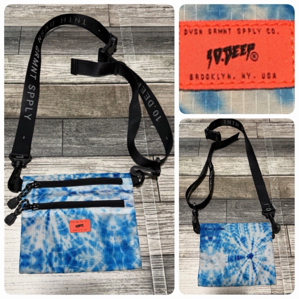 10 Deep Division Side Bag Blue Patterned Casual
