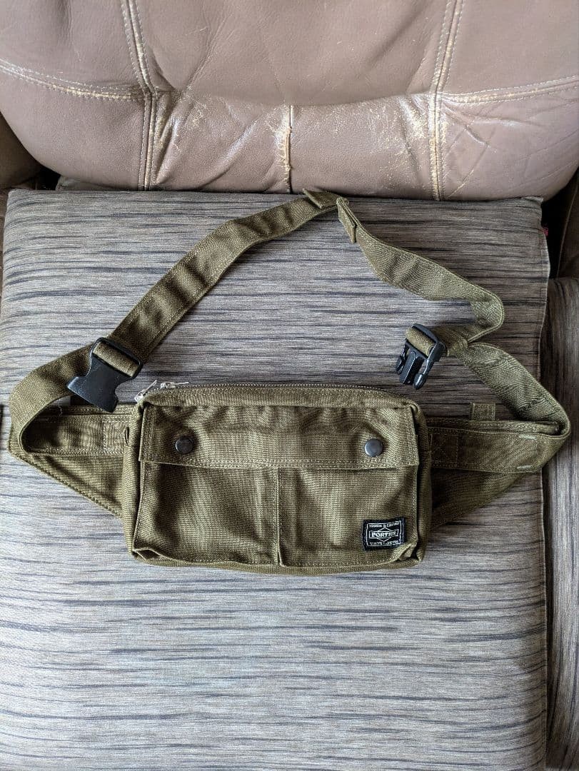 Porter Smoky Waist Bag Limited Color Olive Green Men Rare yoshida kaban Model Li