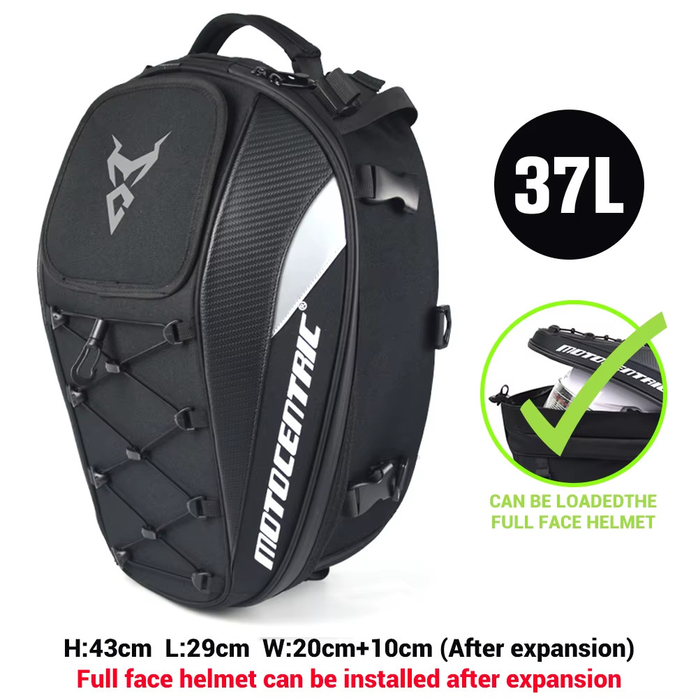 Waterproof Motorcycle Tail Bag Multifunction Motorcycle Rear Seat Bag High Capac