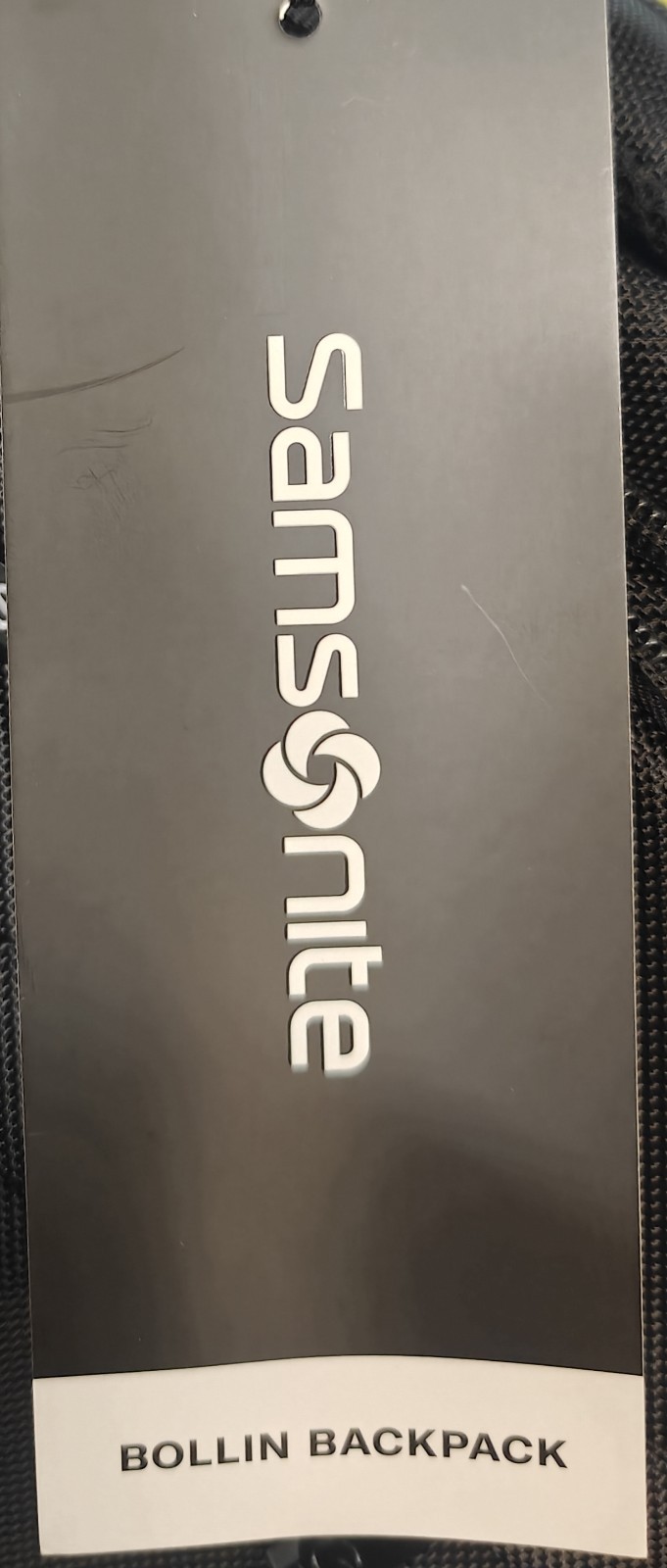 NEW SAMSONITE BOLLIN BUSINESS TRAVEL BACKPACK BLACK MADE IN CAMBODIA