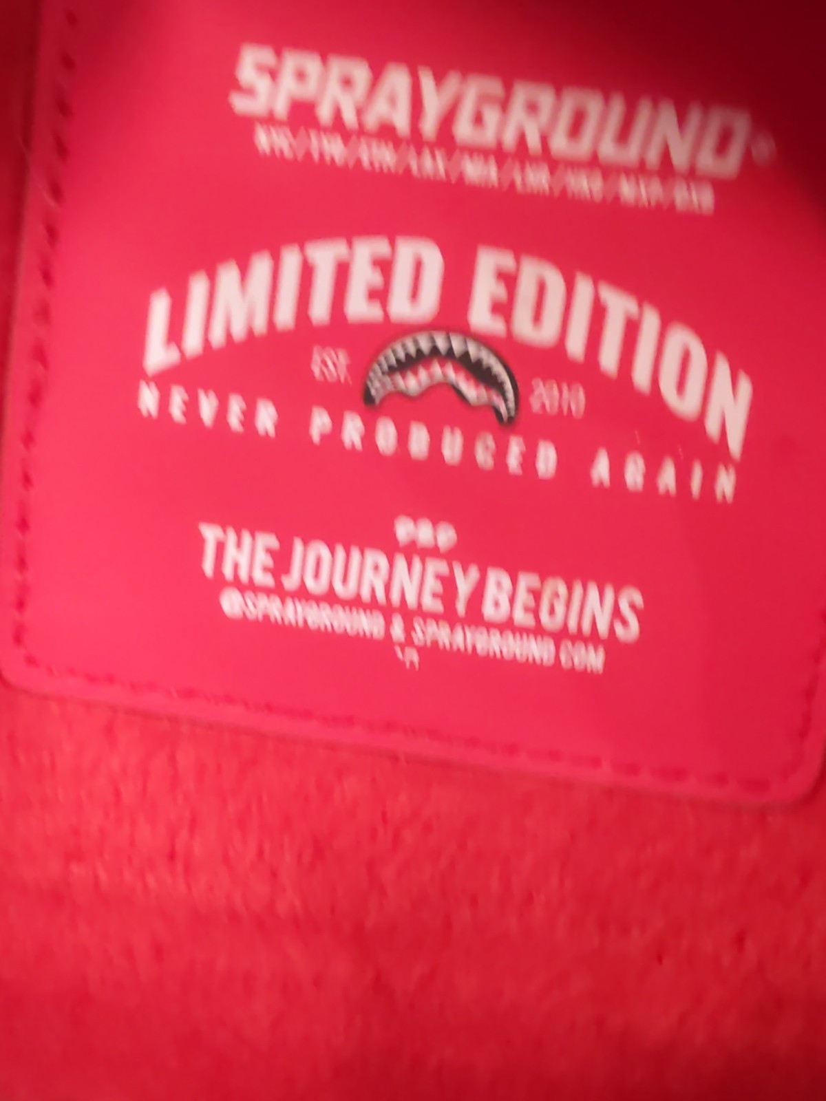 Sprayground TEDDY BEAR Diablo Backpack LTD Ed. W/2 Million Tag. RARE SEE PHOTOS