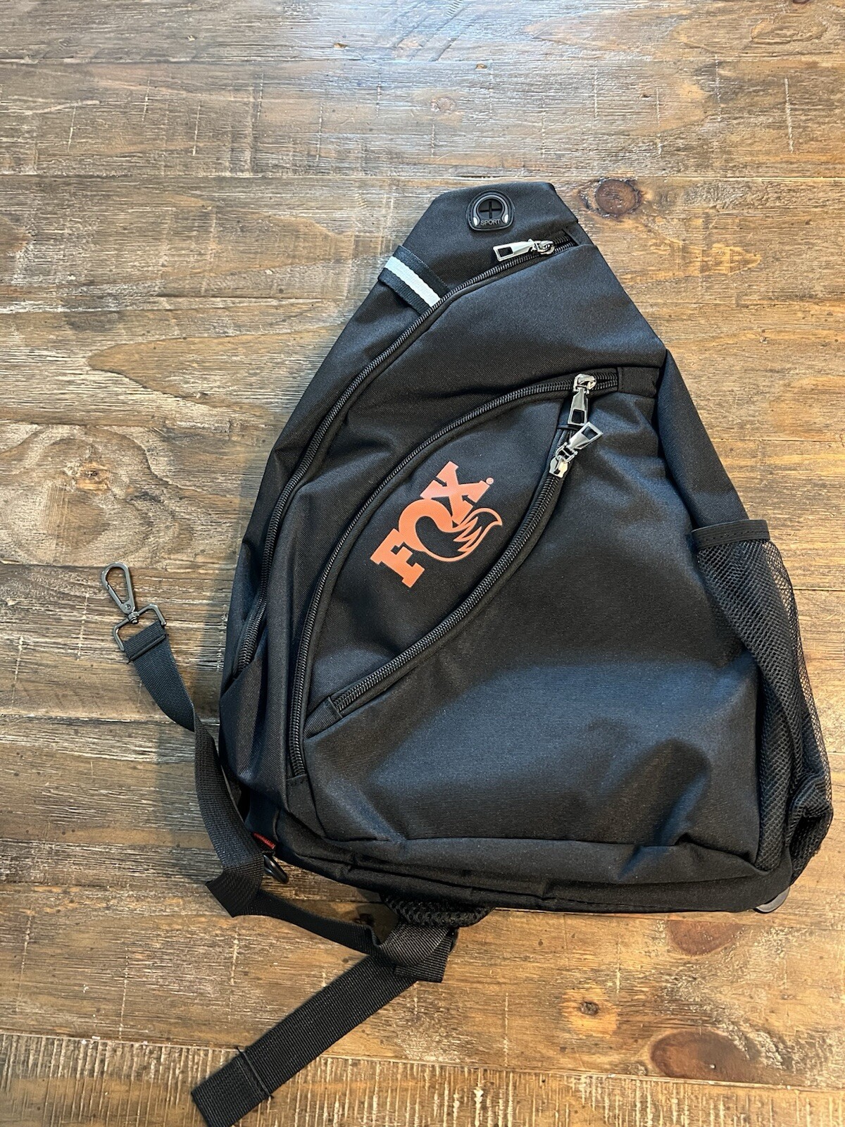 Fox Racing Sling Backpack Black Orange 17″ X 13″ NEW