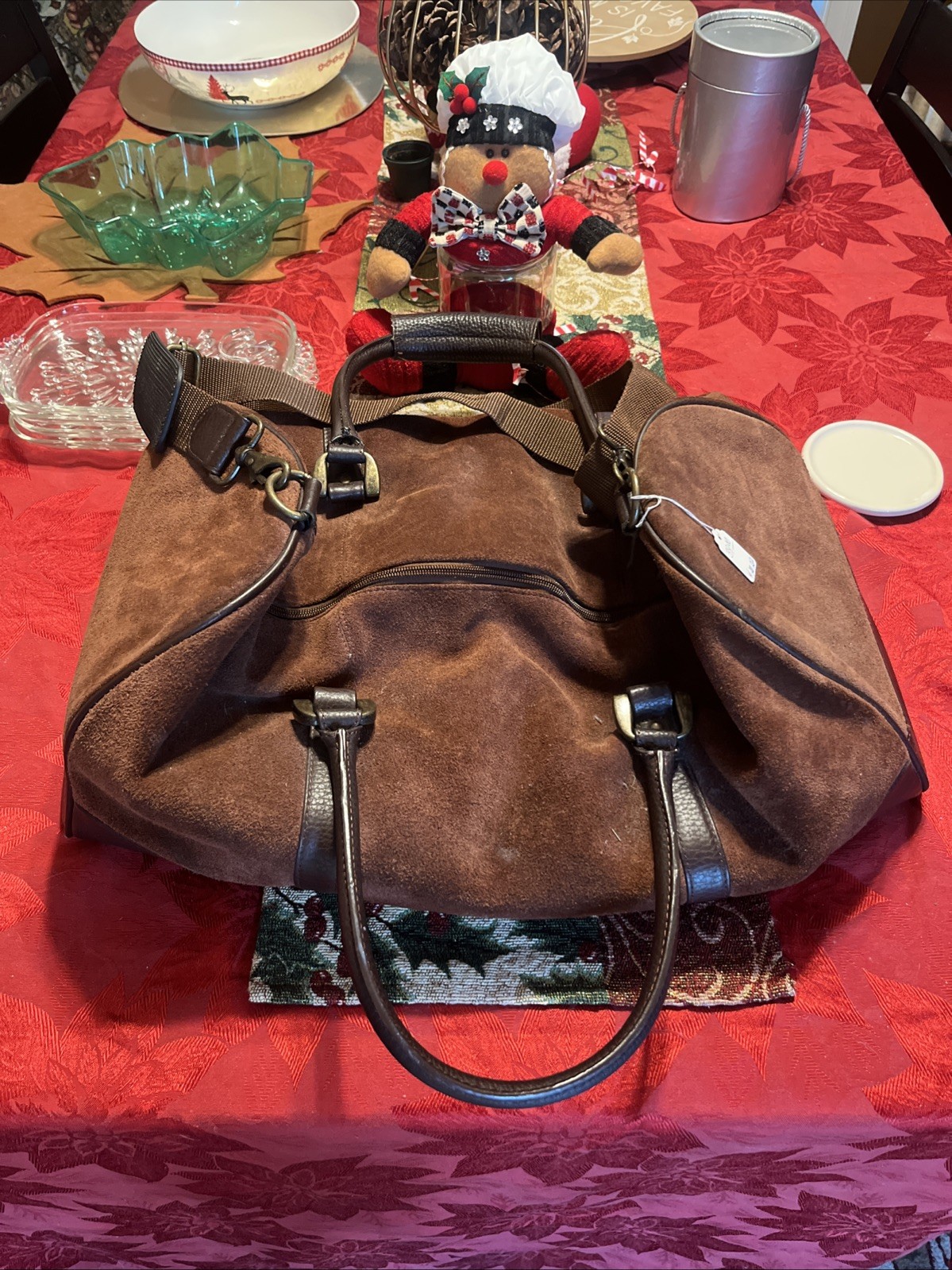 VTG leather Travel Bag FREE SHIPPING