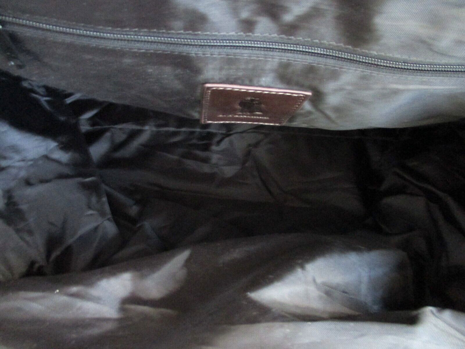 J. Peterman Canvas & Leather Travel Weekender Bag Tan Removable Strap