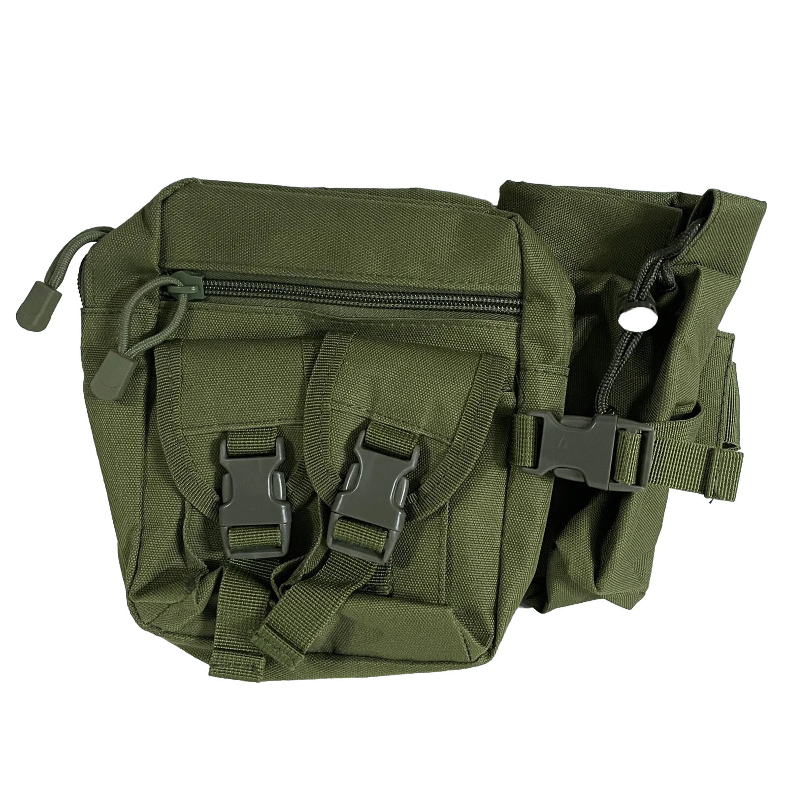 Olive Green Tactical Waist Leg Waterproof Pouch Outdoor Military Style