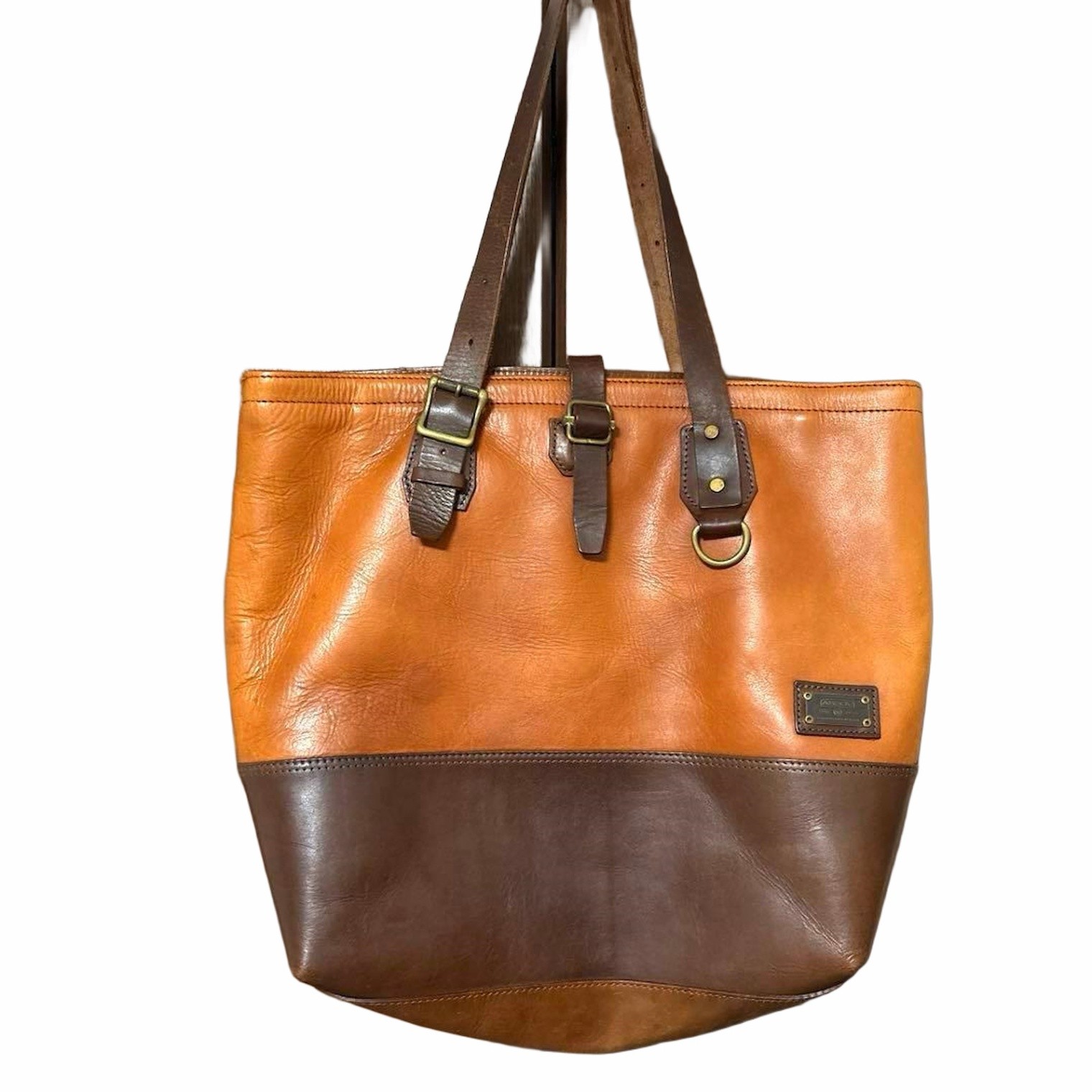 AS2OV Leather Tote Bag Japan Used 36x41x10cm