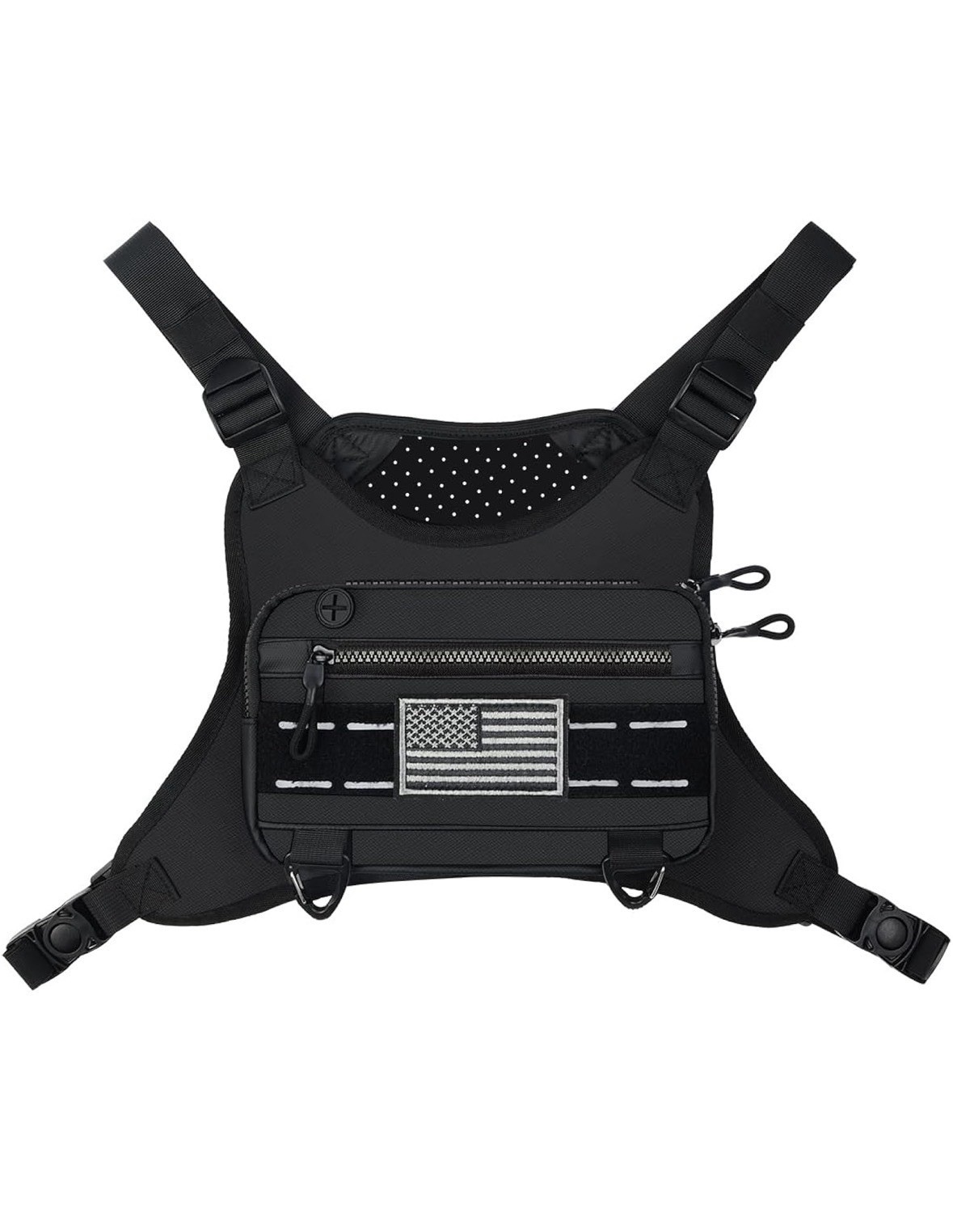 Sports Chest Bag for Men & Women, Running Vest with Phone Holder for Workouts