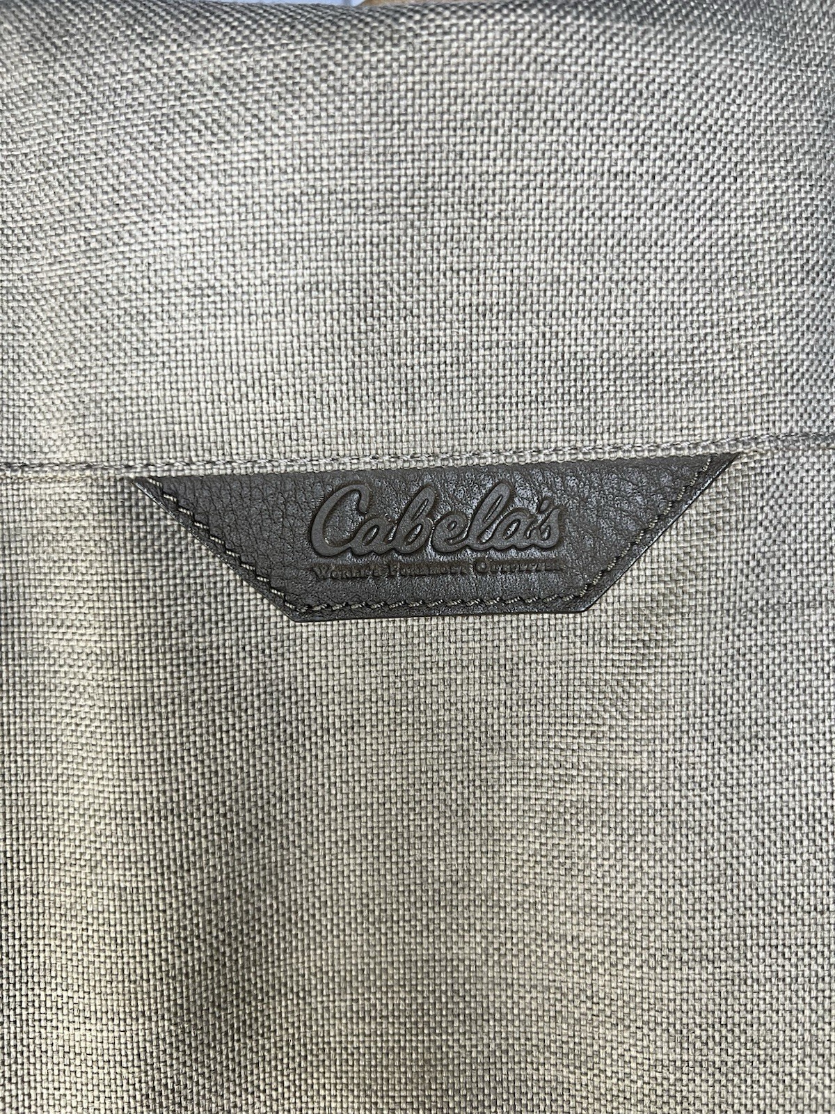 Cabela’s Messenger Bag – Beige Green Black Buckle Zip Men’s Adjustable Strap