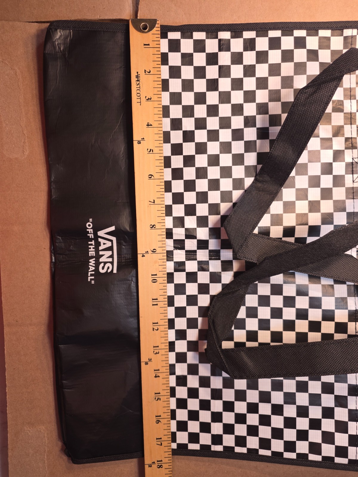 Vans Off the Wall Checkerboard Reusable Tote Bag