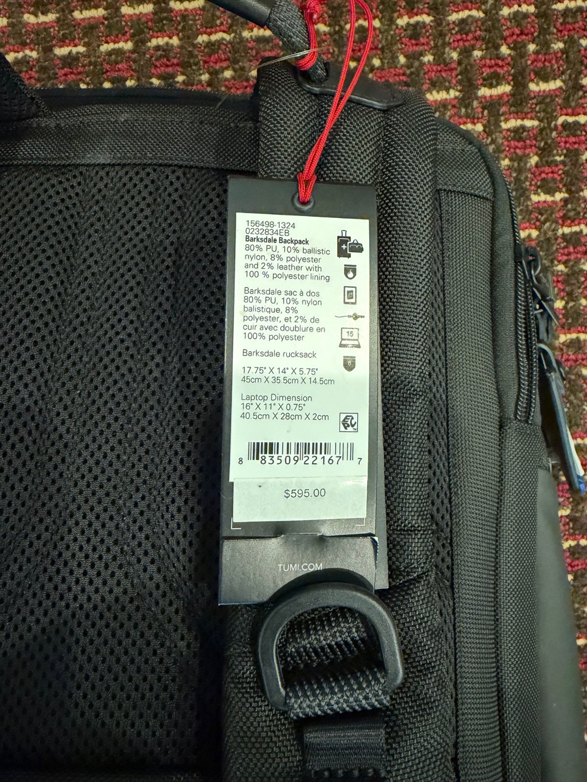 NEW TUMI Alpha Bravo Electric Blue Dynamic Backpack – 1564871324