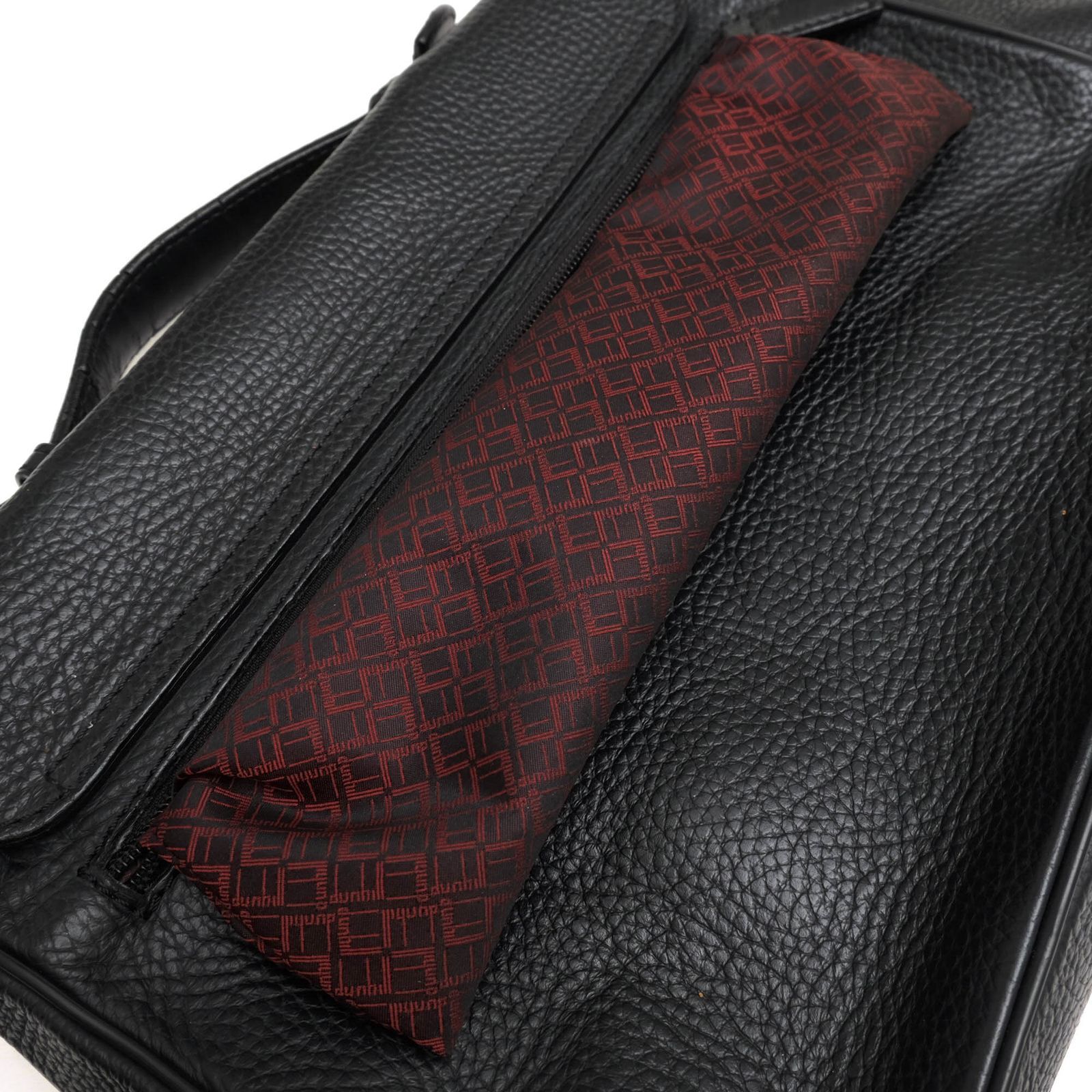 Dunhill Business Bag A4 storage briefcase for men black leather 24×34×8cm rare