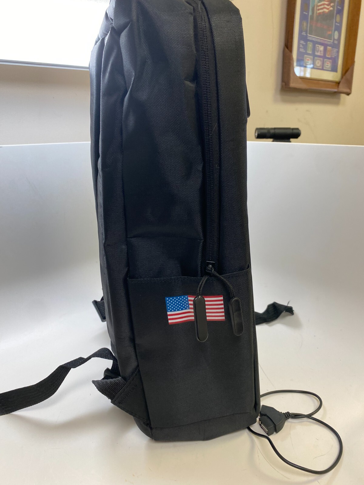 NEW NASA Zipper-Top Backpack Travel Laptop Book Bag w/USB