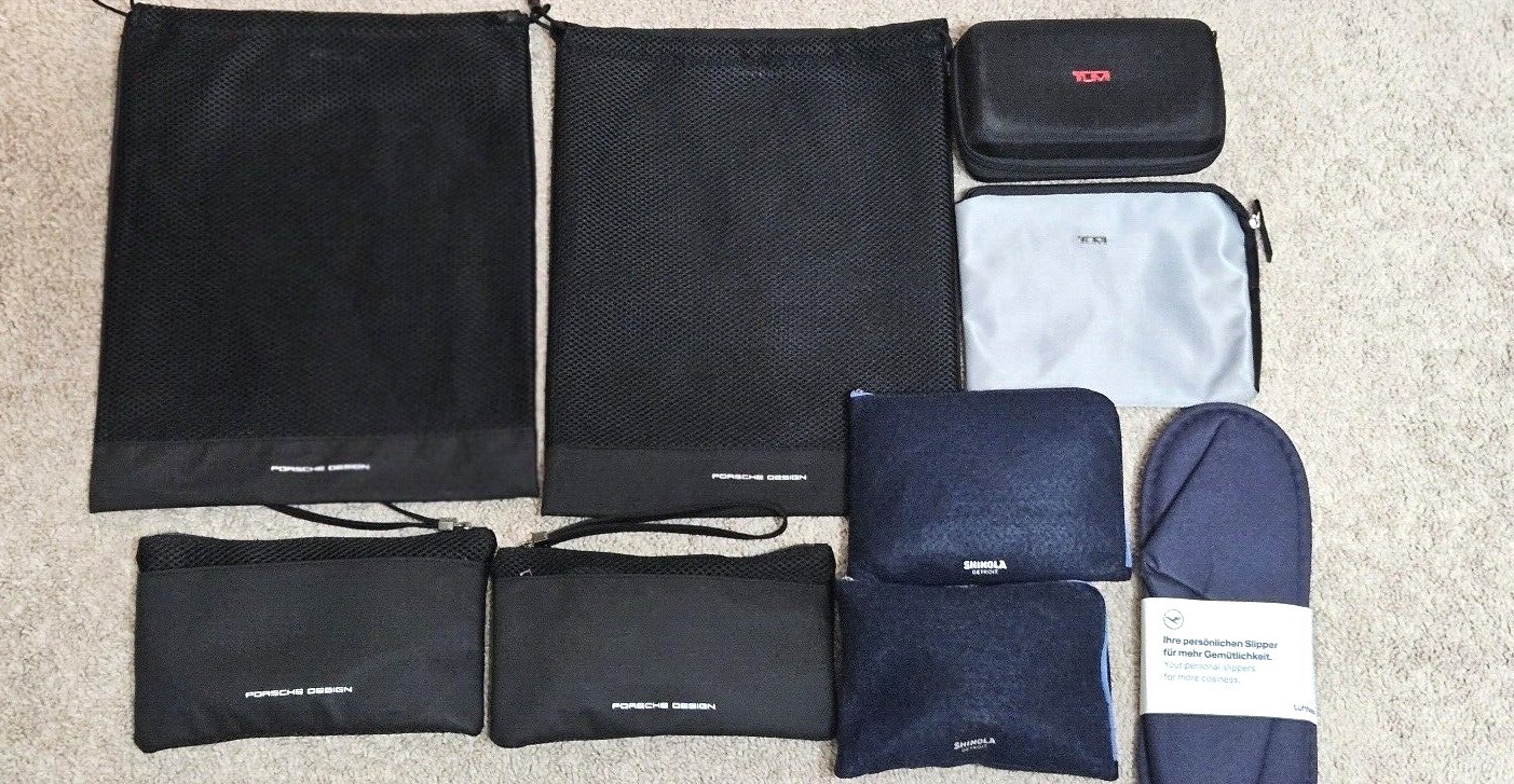 TUMI for Delta pouch / Porsche Design travel case (pick)