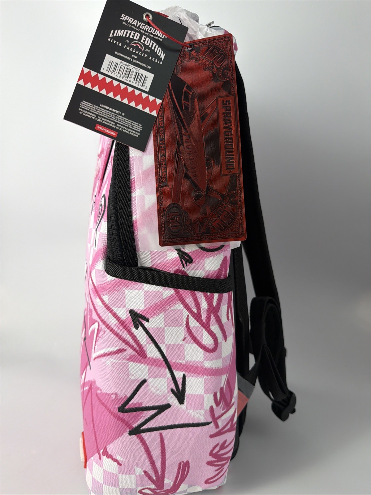 sprayground backpack limited edition B8672 -$95.00 Pink Leather Size 27x12x4 In