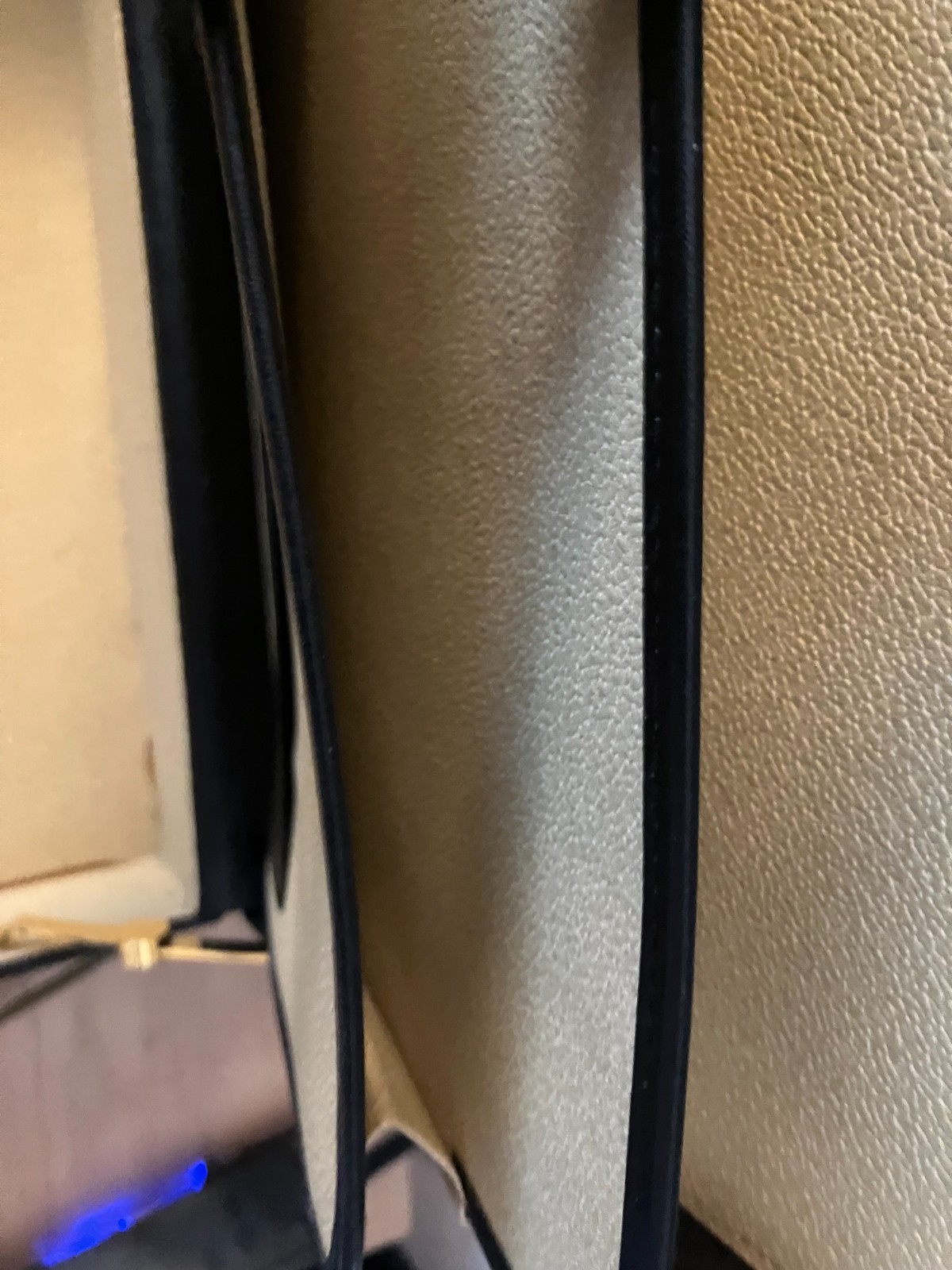 BLACK LEATHER ATTACHE CASE, 1984