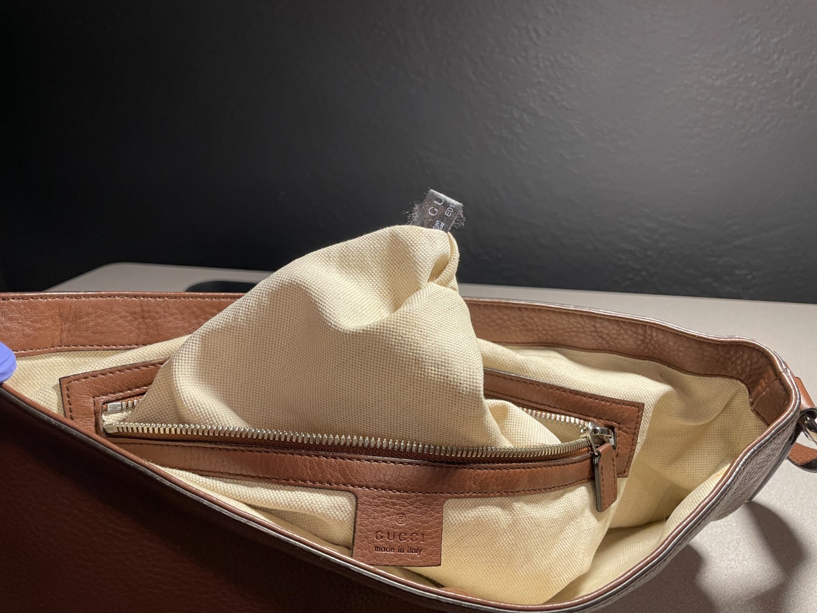 gucci soho messenger bag large brown leather