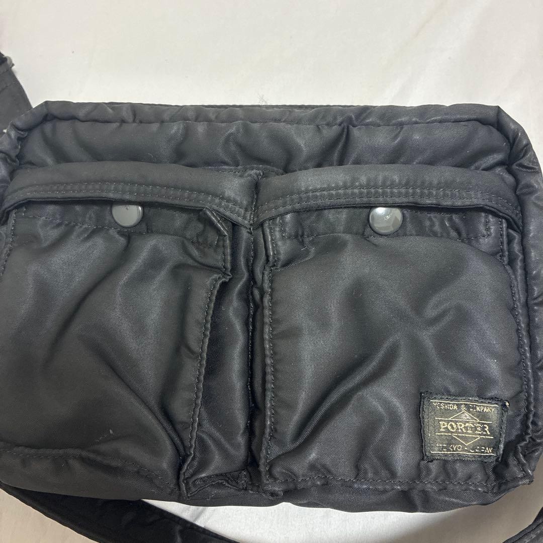 PORTER Yoshida Tanker 2Layer Shoulder bag Black Authentic Made in Japan