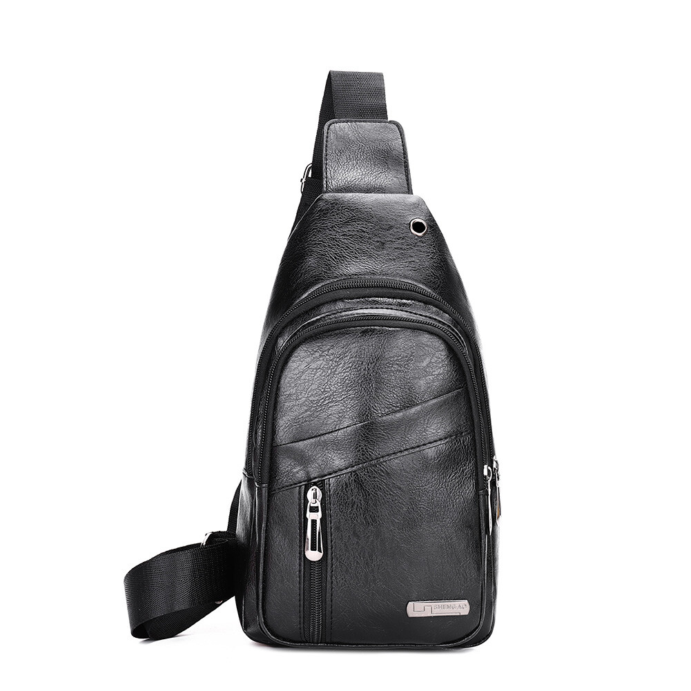 Men’s Sling Bag Cross Body Handbag Chest Bag Shoulder Bag Daypack Backpack Bag