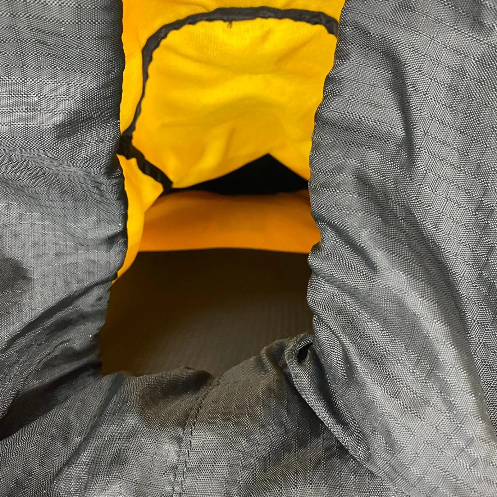 OverLand Equipment USA Made Backpack Yellow Vintage 90s Daypack Used