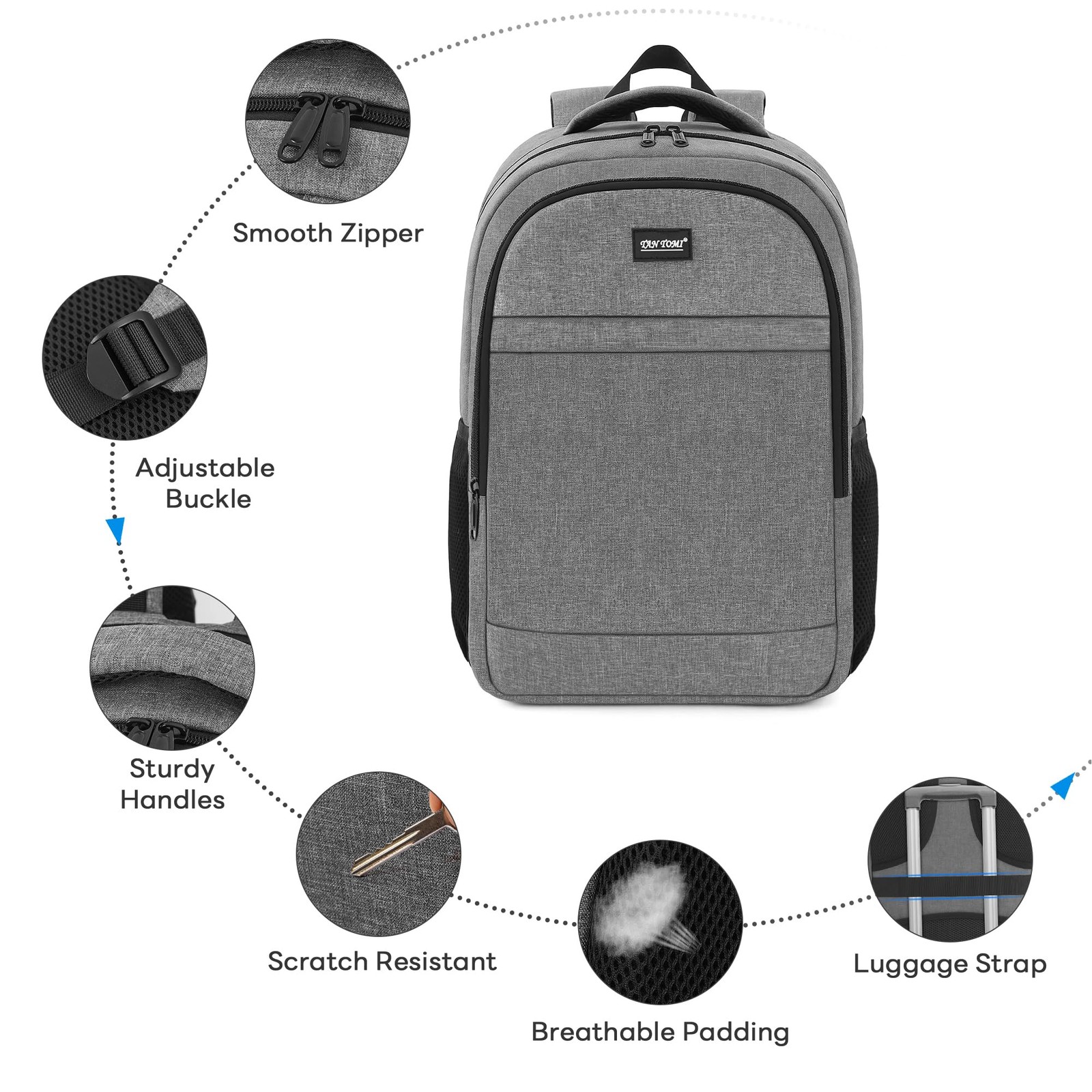 School Backpacks for 15.6 Inch Laptops for Teenagers, Boys, and Girls with US…