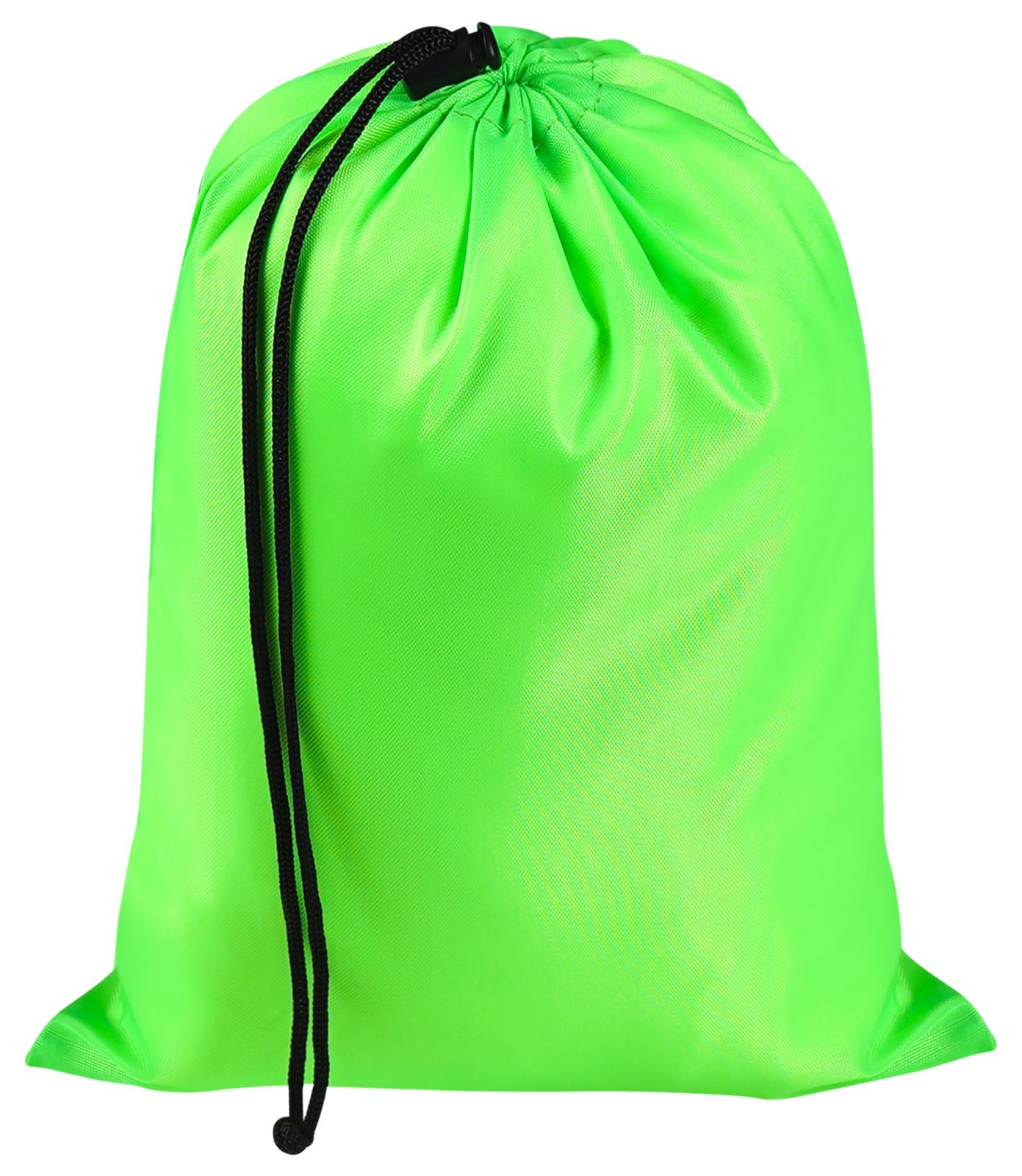 Green 6 PCS Drawstring Bag Toggle Nylon Cinch Ditty Pouch 8×11 Inch