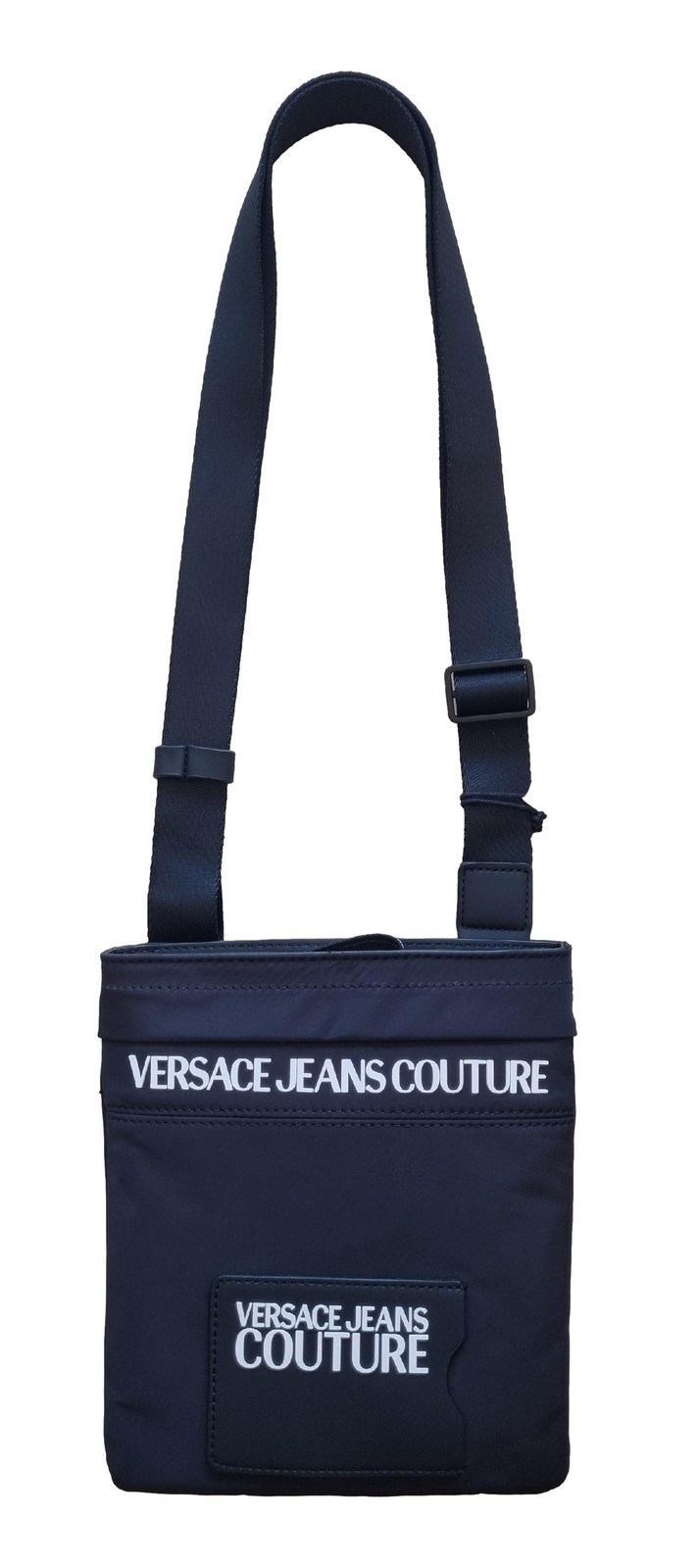 VERSACE JEANS COUTURE Men’s Range Crossbody Bag 72YA4B91I Black-White