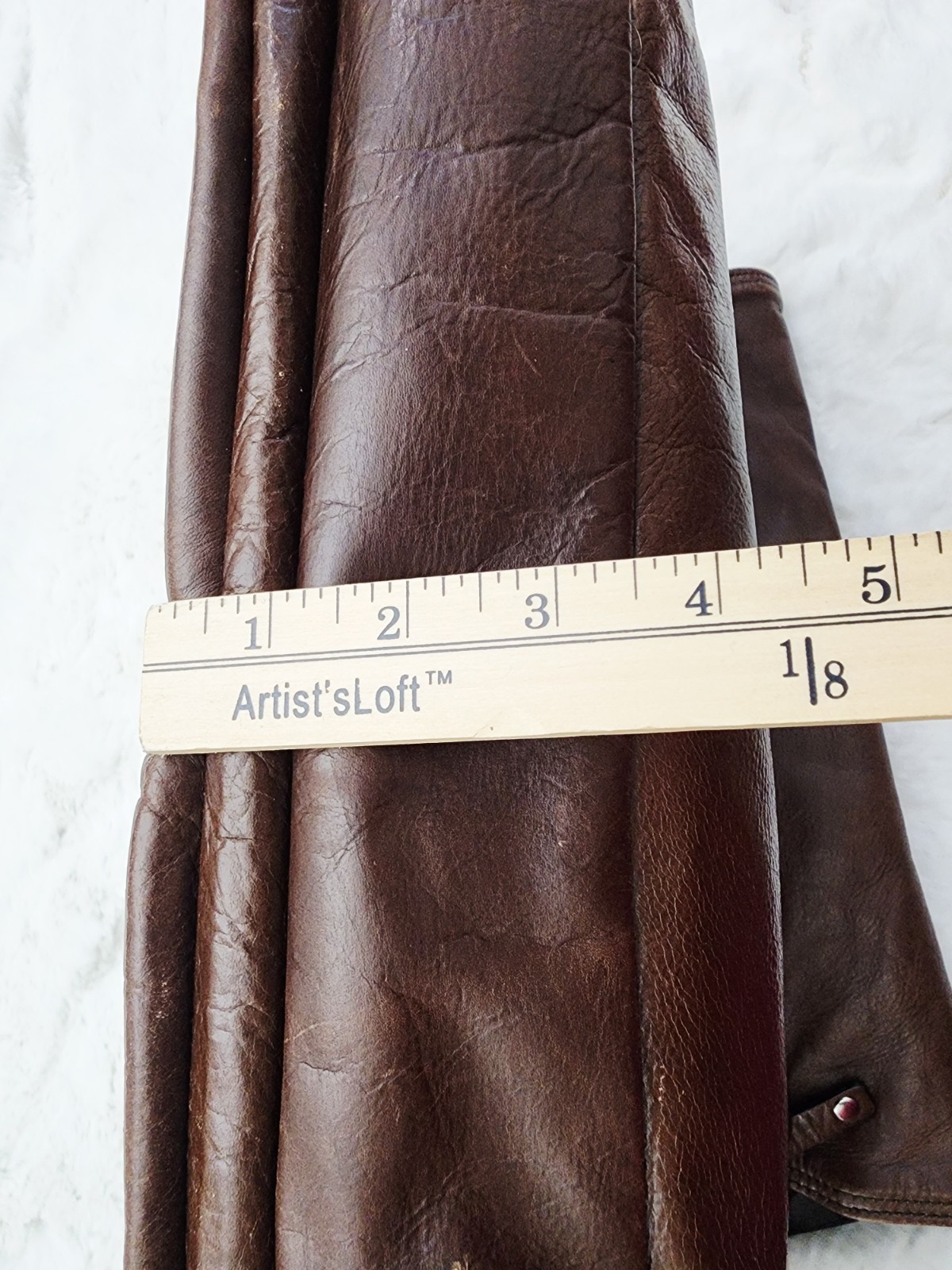 Kenneth Cole Reaction Dark Brown Genuine Leather Messenger Briefcase Crossbody