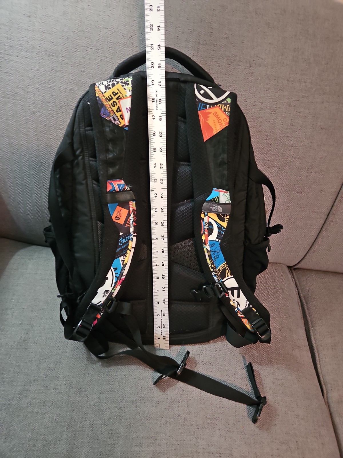 The North Face Hiking Trail Backpack Nylon Multicolor Stamped Camping Denali Bag