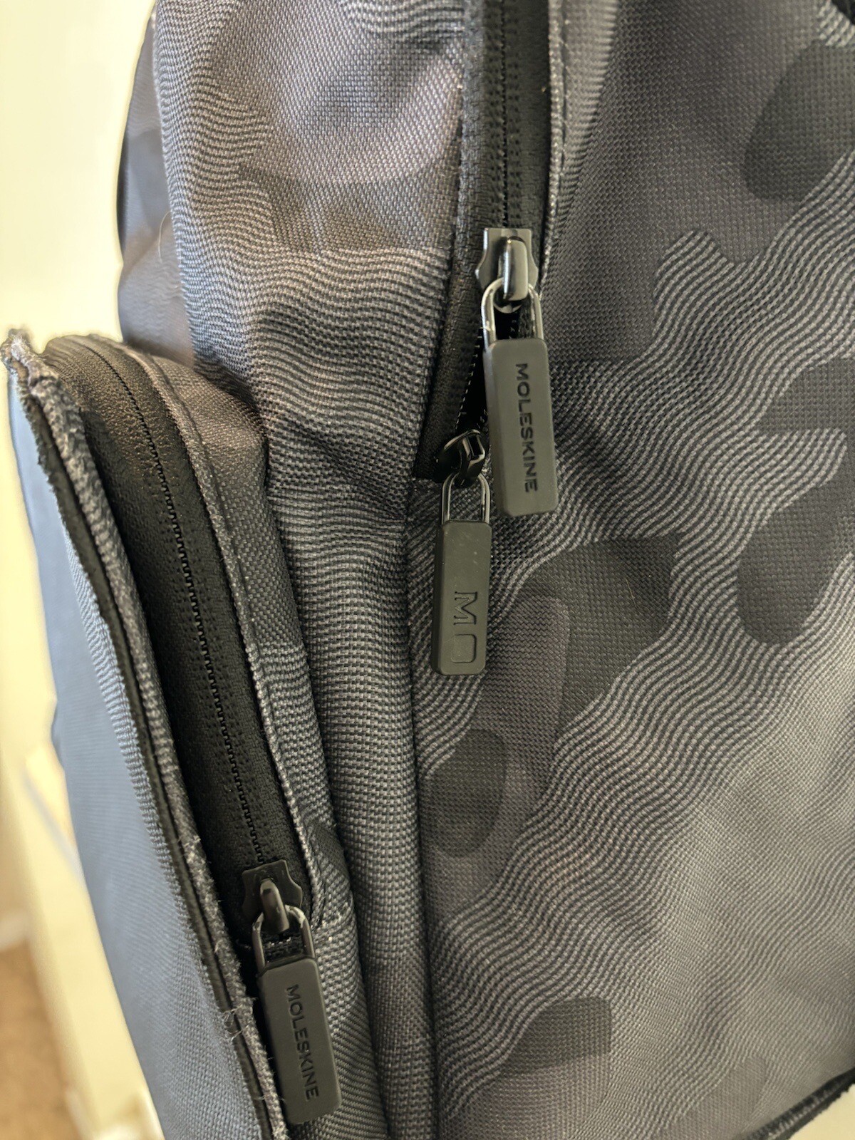 Moleskine Nomad Collection Medium Backpack | 3 Zip Pockets Padded