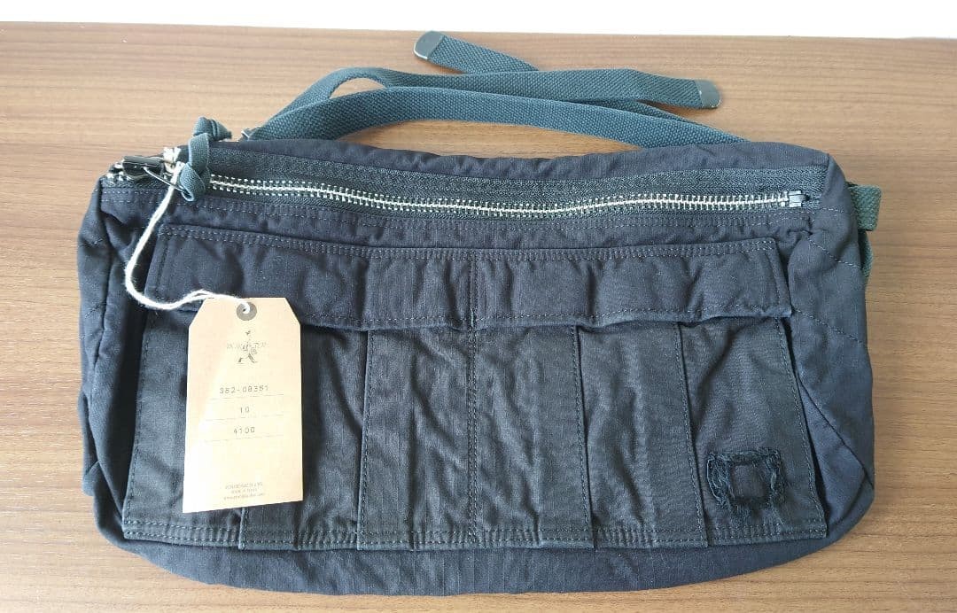 Authentic Yoshida Kaban PORTER PX Waist Bag Black 16.1 x 9.3 x 2.5 in. Used Dama