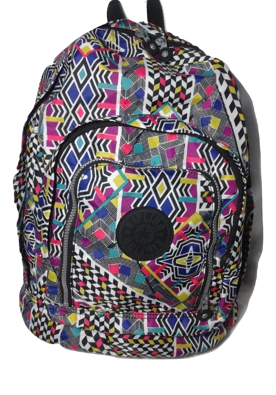 Kipling backpack Multicolored geometric Bag Lightweight