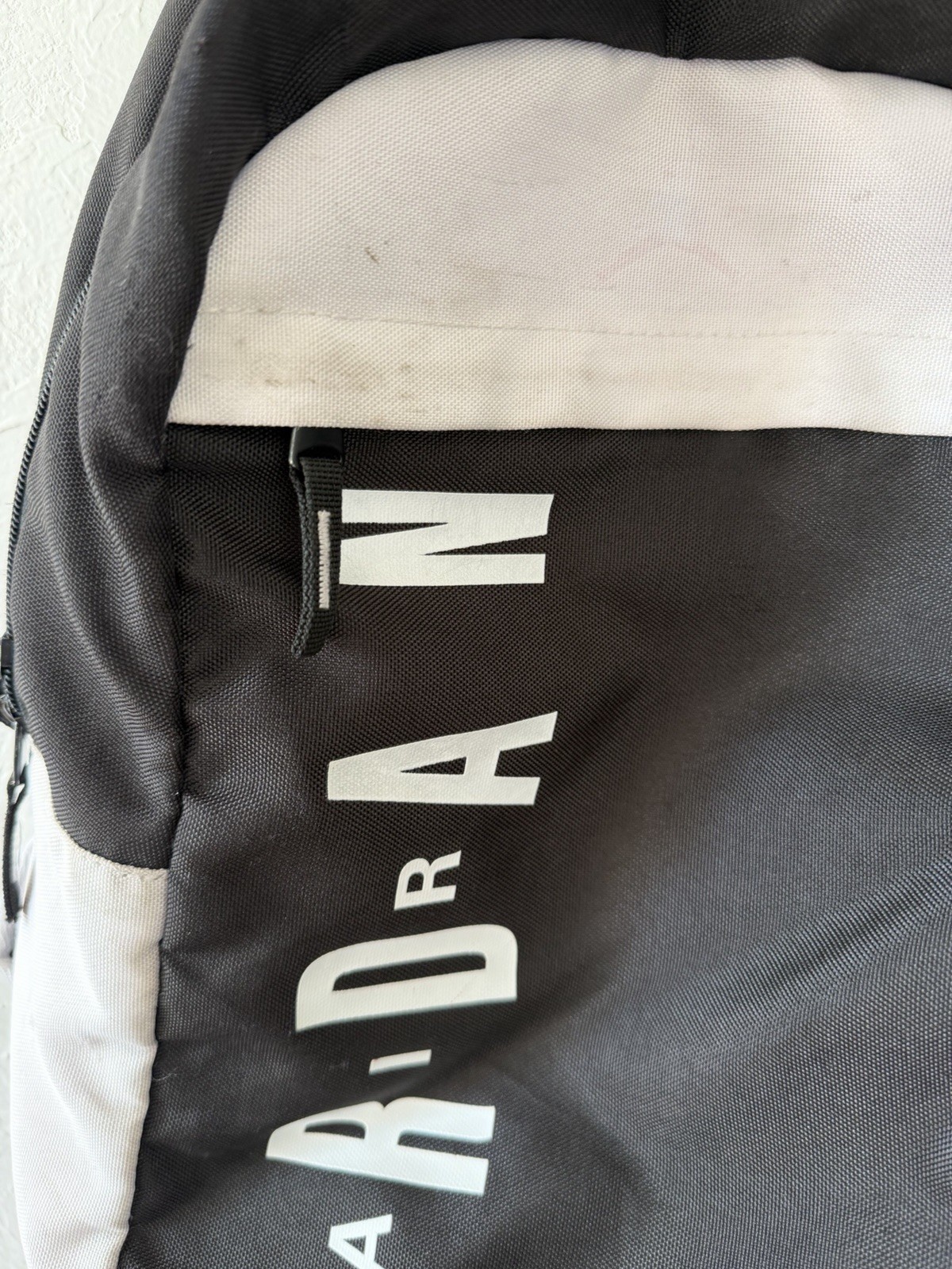 Jordan Jumpman Black White Backpack Red Inside Light Staining Good Condition