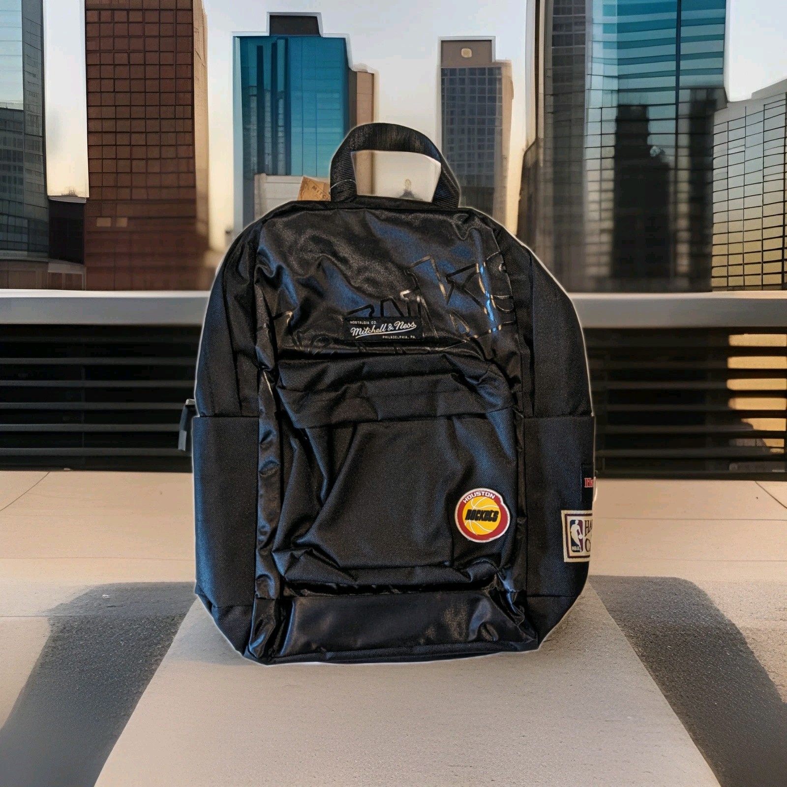 Mitchell & Ness ONE OF A KIND Backpack Atlanta Hawks Houston Rockets NWT $80 Rtl
