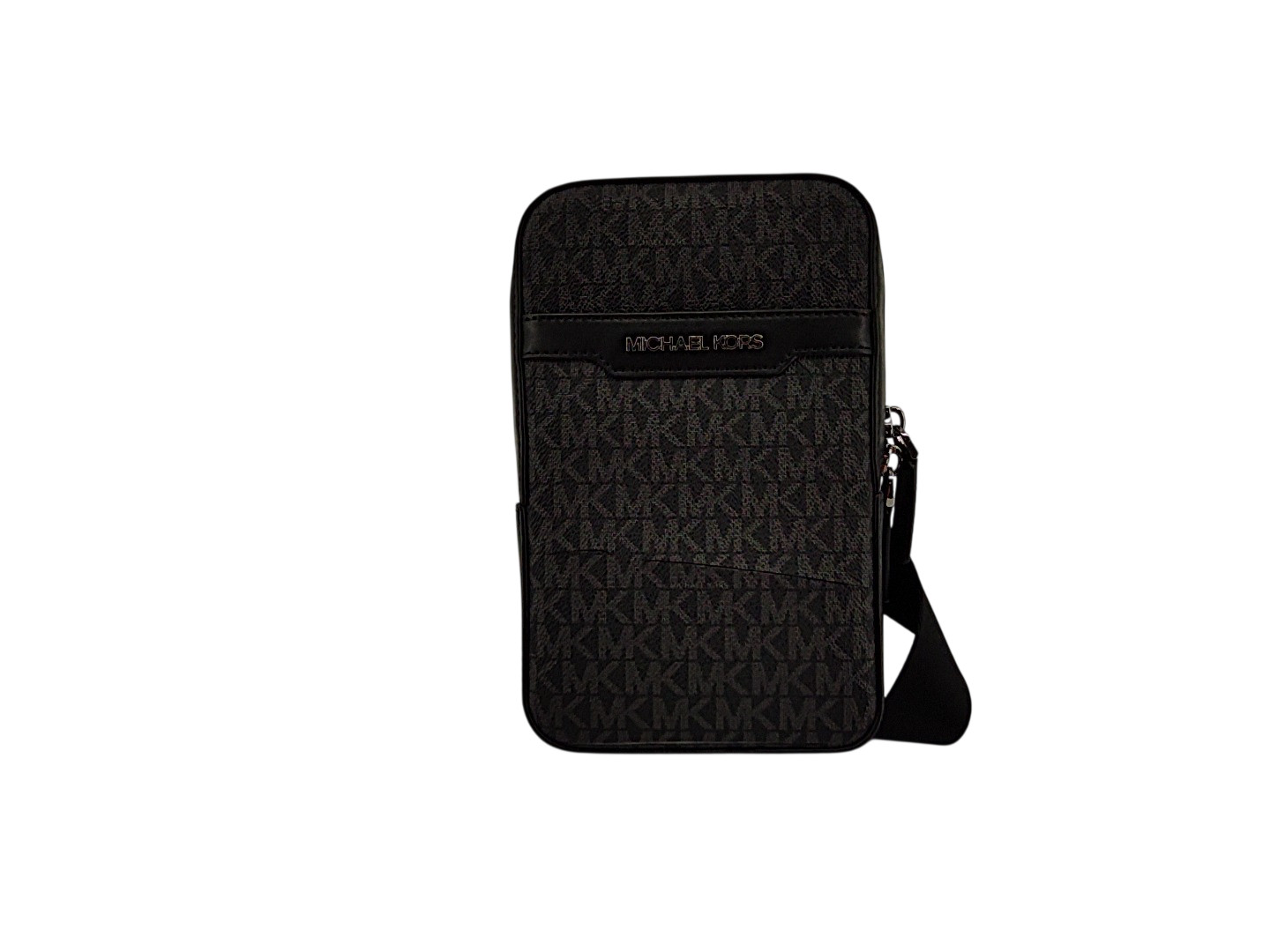 Michael Kors Men Cooper Medium Signature Logo Sling Pack Black OS