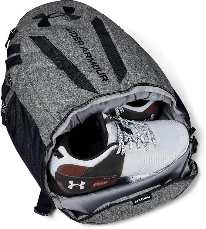 Under Armour Hustle 5.0 Storm Backpack 1361176 School Laptop UA Book Bag