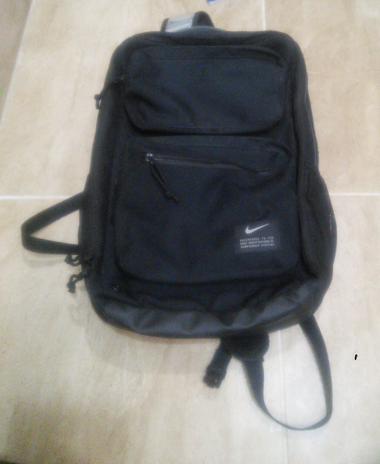 Nike Speedy Elite Backpack Black Laptop Travel Utility Speed CK2668-010 (USED)