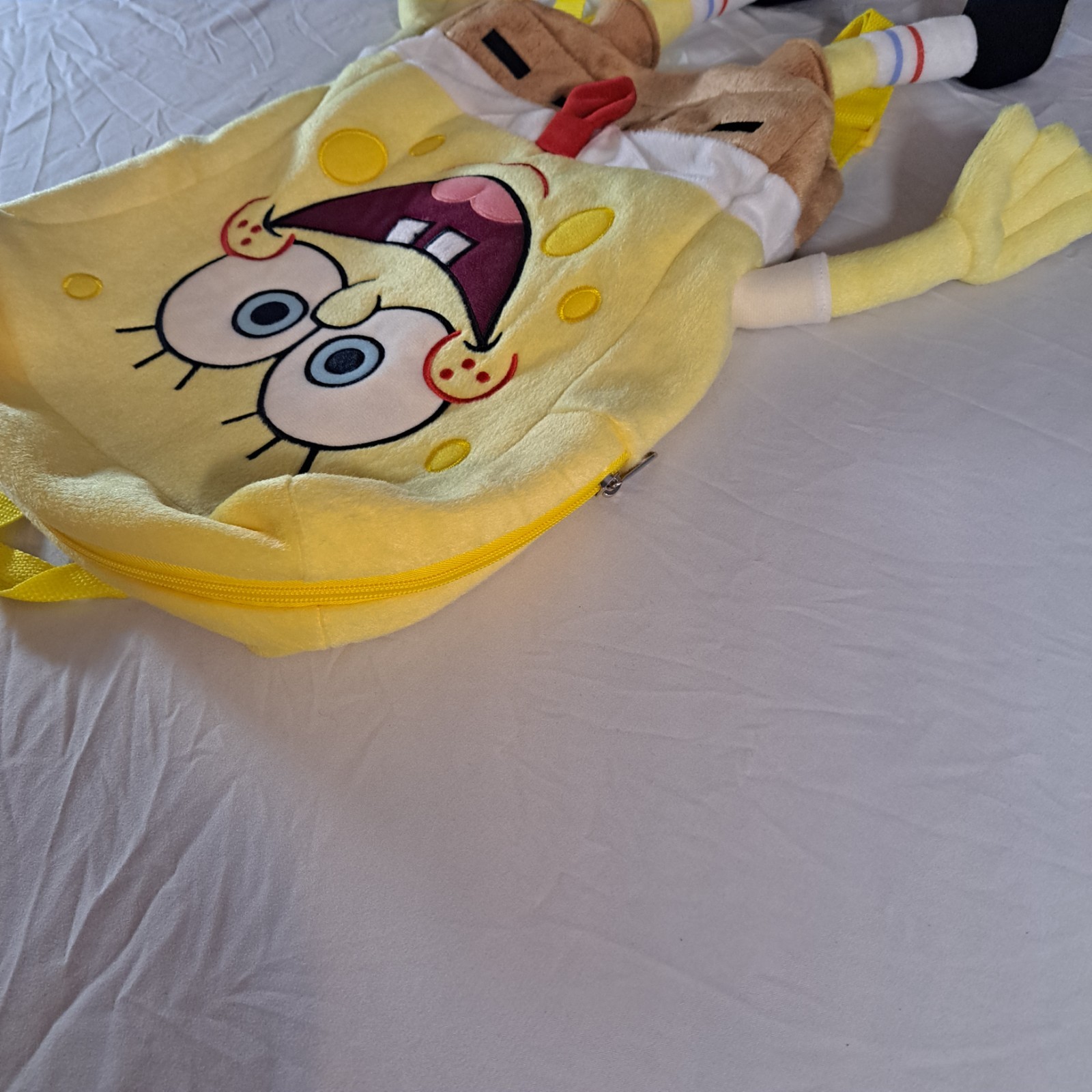 Rare Universal Studios Spongebob SquarePants Plush Backpack Bag Exclusive
