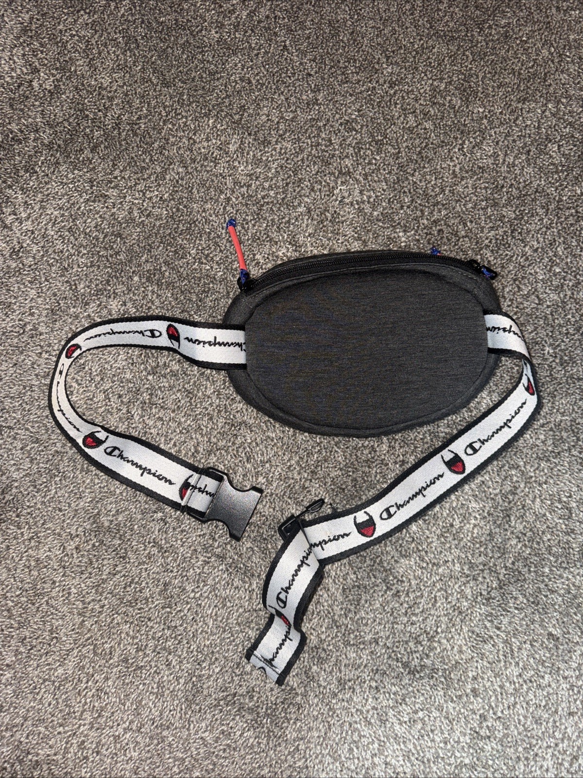 Champion Fanny Prime Waist Pack Bag CH1028-020 Dark Grey Navy Logo
