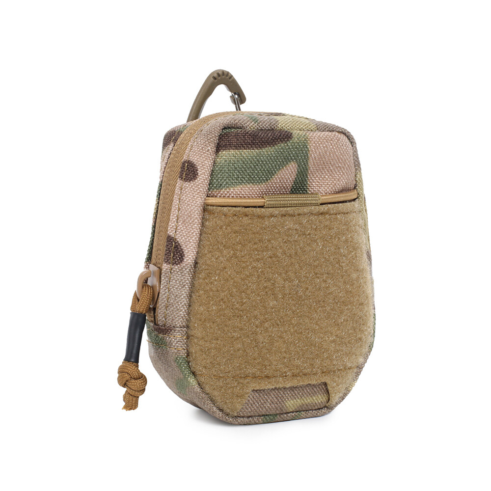 Men Tactical Molle Keychain Pouch Portable Mini EDC Pocket Coin Key Earphone Bag