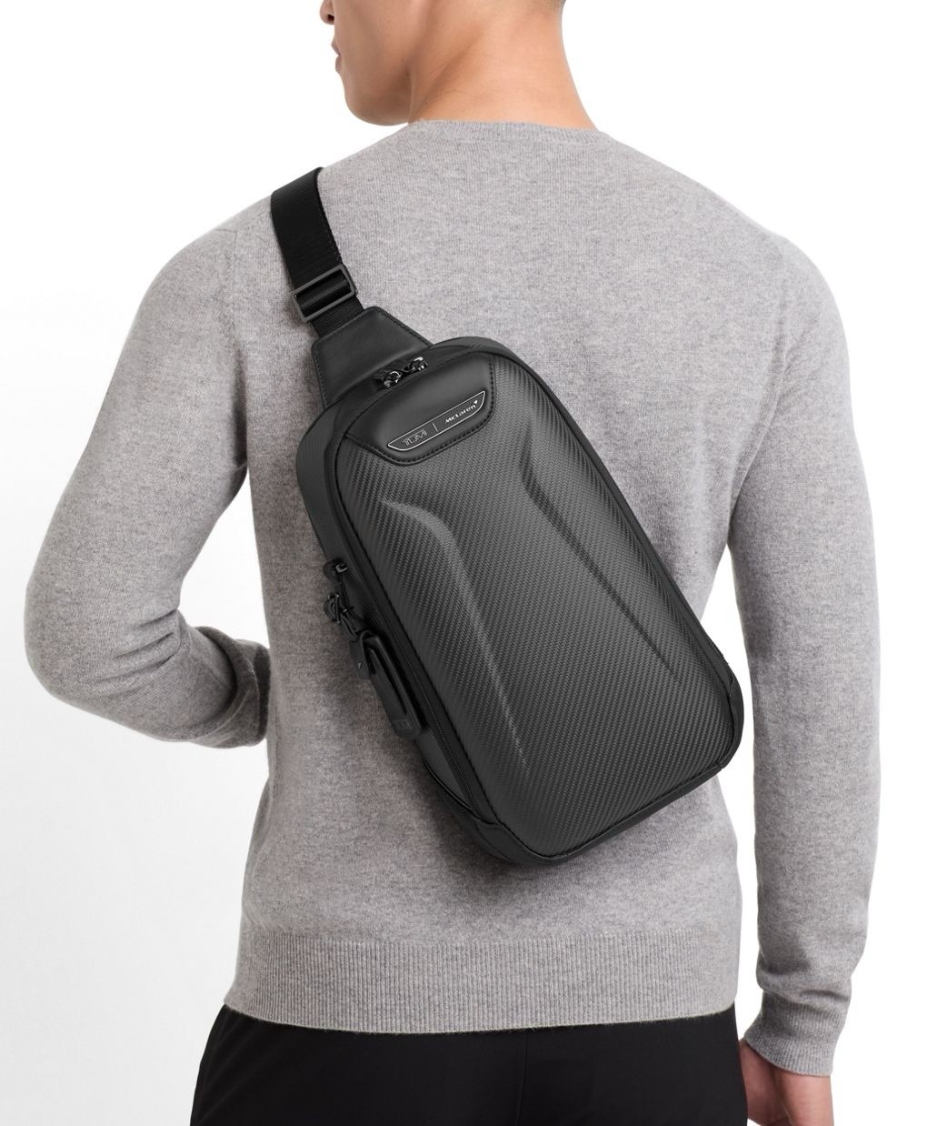 TUMI x MCLAREN Torque Sling in Carbon Fiber