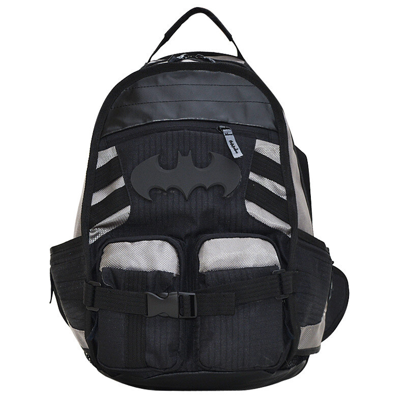 Batman Black Knight Bat Backpack Outdoor Travel Shoulder Bag Large Knapsack Bag