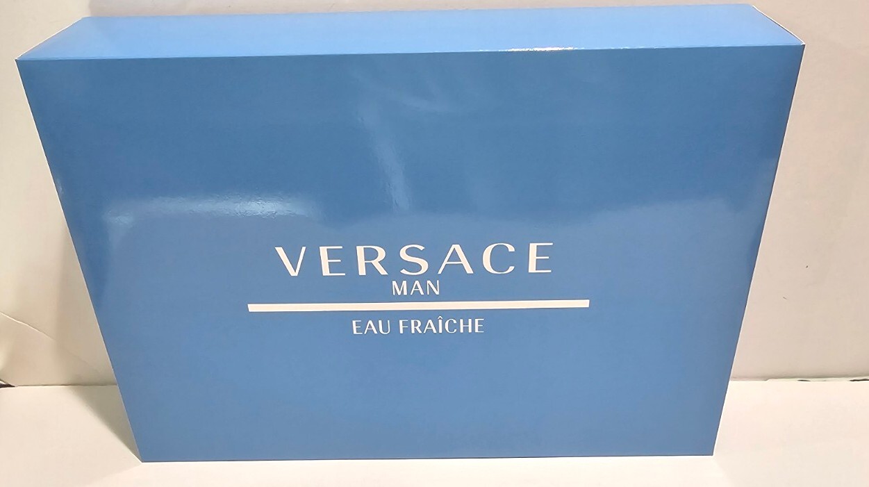 Versace Mens Eau Fraiche 2-PC Gift Set Eau De Toilette & Backpack Authentic NIB