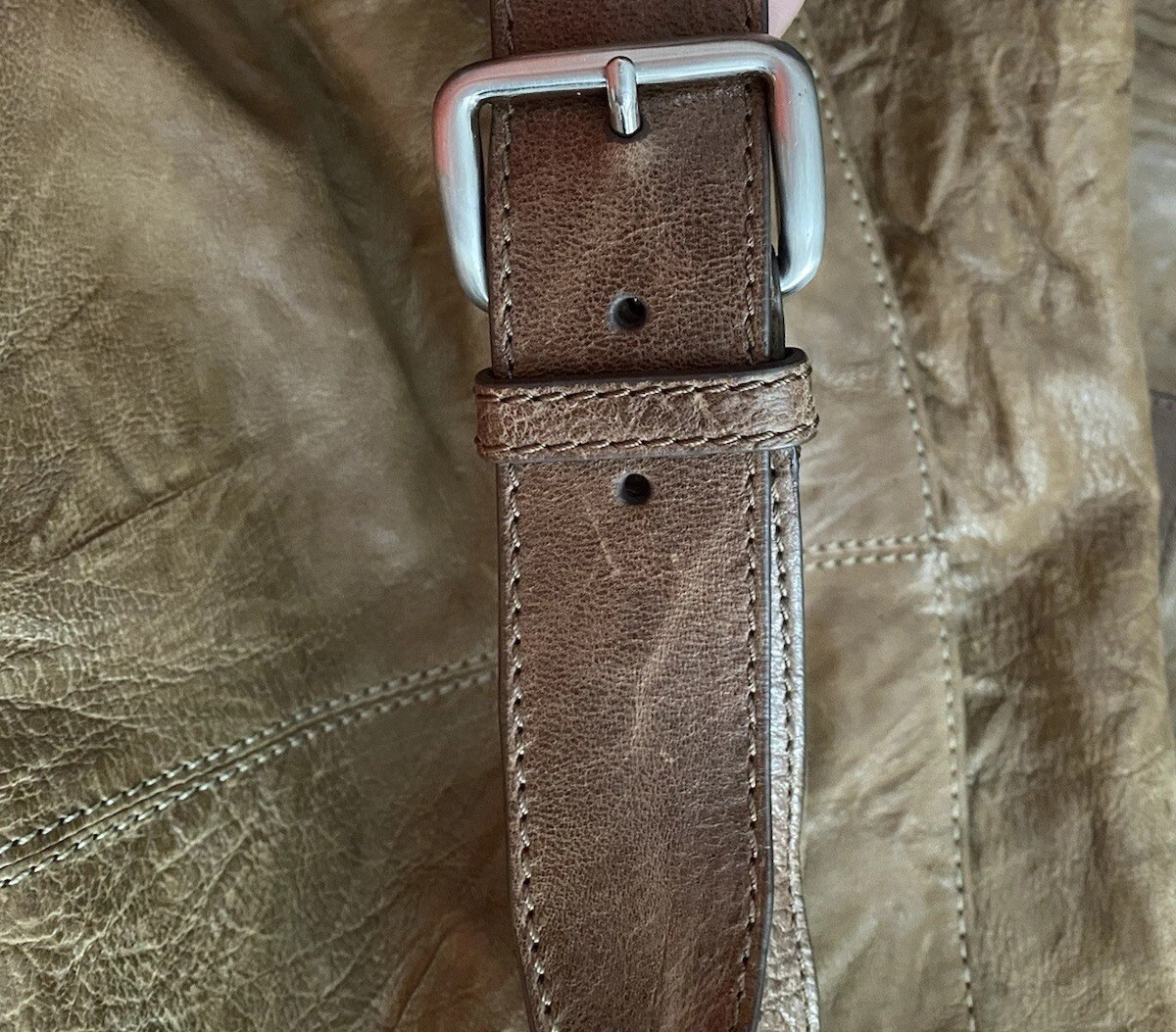VINTAGE COLE HAAN BROWN LEATHER MESSENGER/LAPTOP BAG 💛 EUC