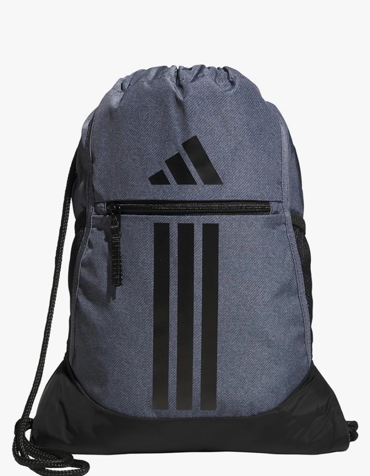 Adidas Alliance 3 Sackpsck Drawstring Backpsck Twill Onix grey black Osfa