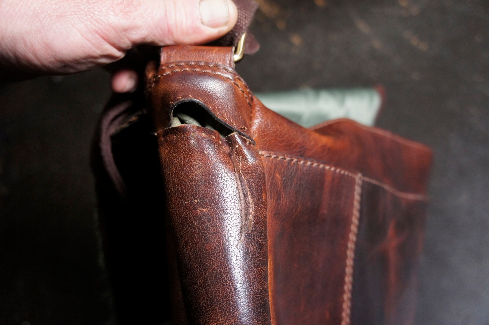 Vintage Leather Laptop Carry Style Messenger Satchel Bag Briefcase
